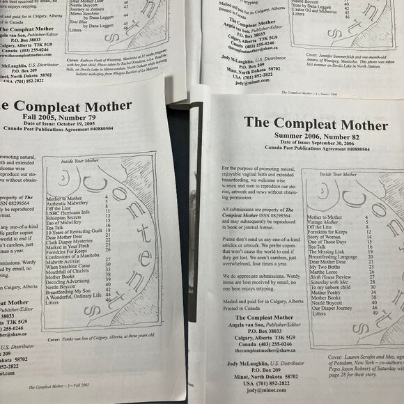Compleat Mother Magazine 4 Issues 2005-06 #79 80 81 82 Pregnancy & Birth - Picture 5 of 5